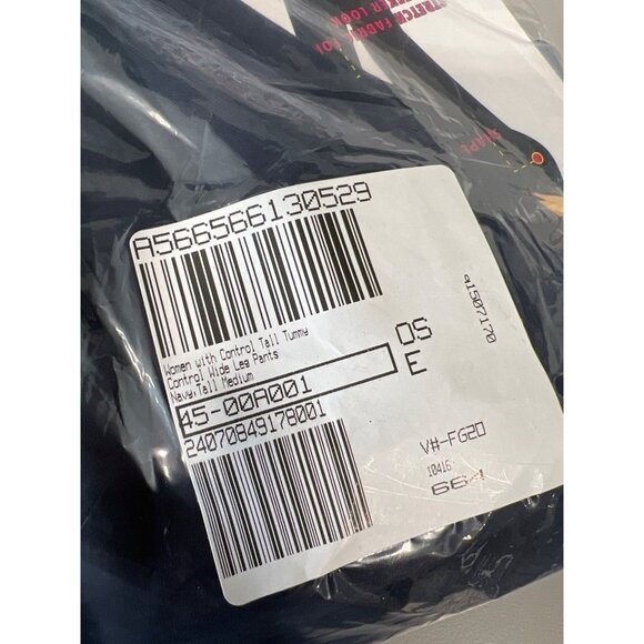 Women with Control Tall Tummy Control Wide Leg Pants Women Large Navy Blue NEW - Picture 2 of 8